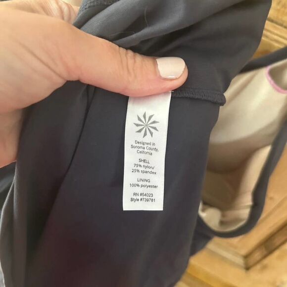 Athleta Small Gray Shorebreak Dress Racerback *Slight Flaw On Strap* - Picture 9 of 9